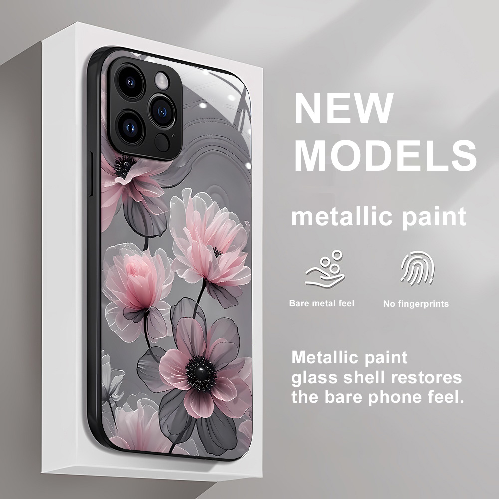 Vase Decor - Etui z hartowanego szkła z motywem