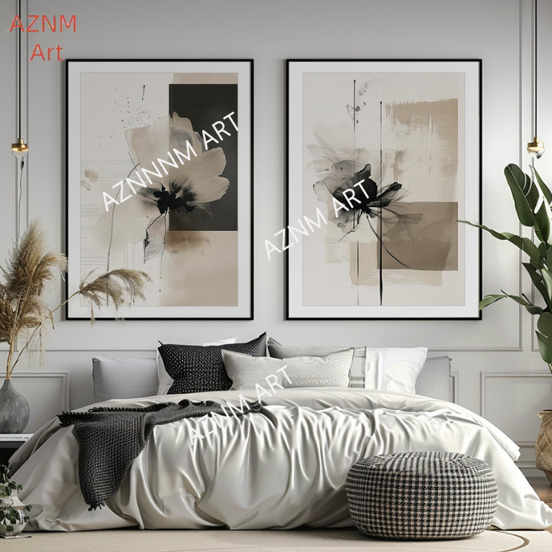 Abstract Canvas Set - 1/2 szt. Minimalistyczny zestaw wydruków z