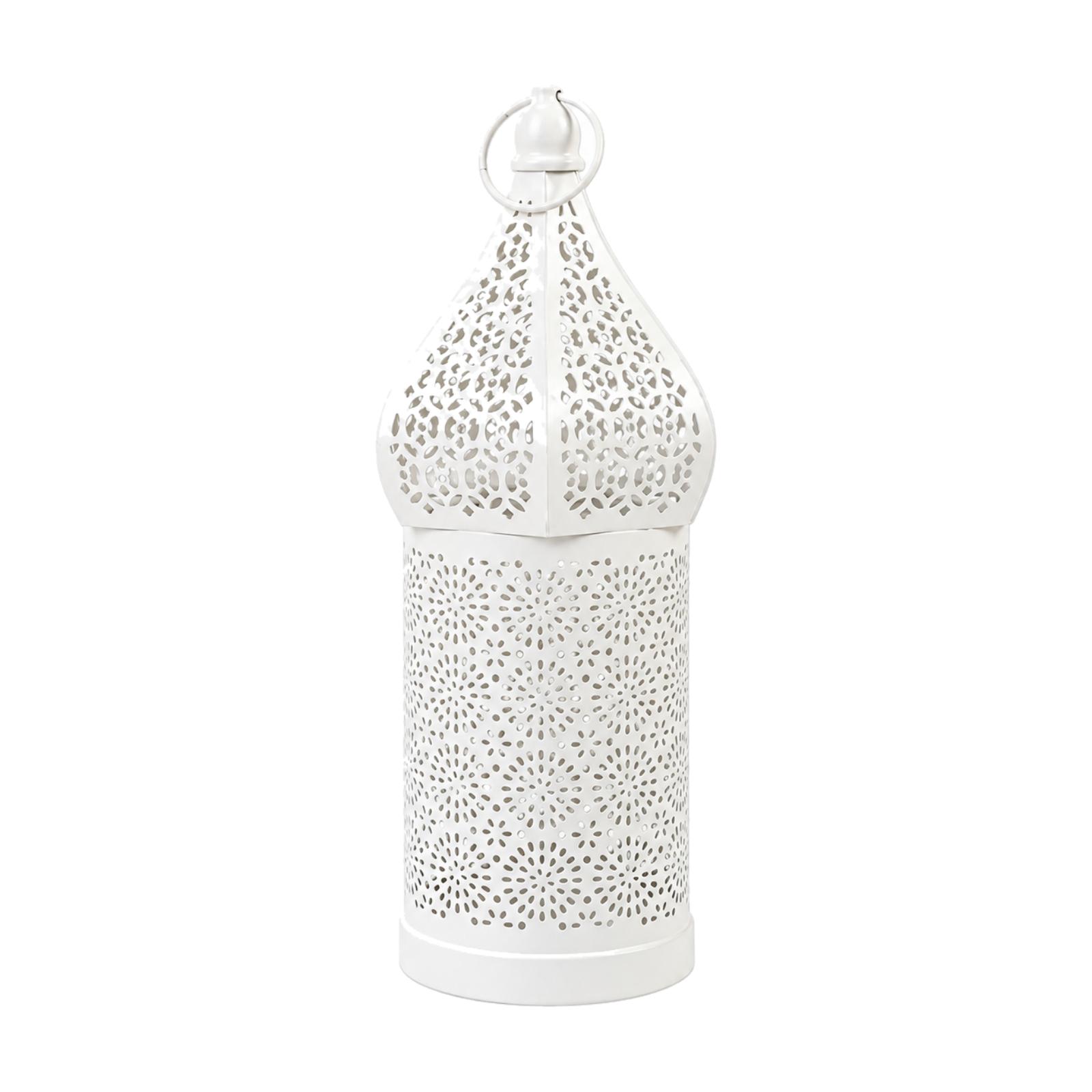 Biały, żeliwny, marokański świ – Candle Holder Decor recenzja i cena