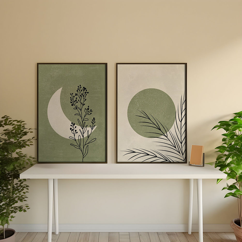 2 szt./zestaw Boho Plakat na p – Abstract Canvas Set recenzja i cena