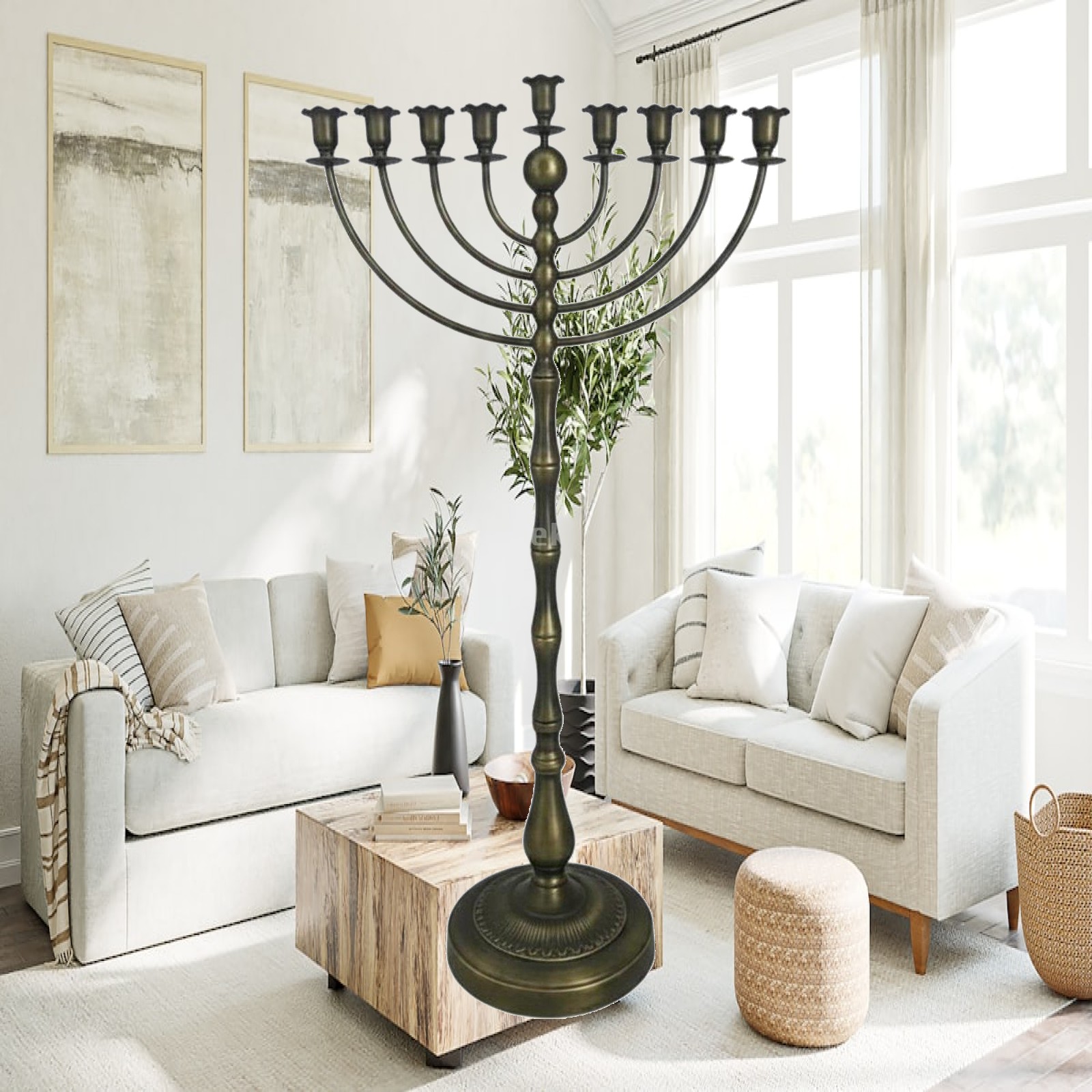 Wysoki, brązowy świecznik podł – Candle Holder Decor recenzja i cena