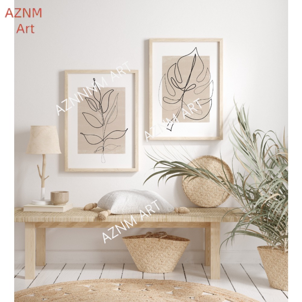 Zestaw 1/2 szt. grafik botanic – Abstract Canvas Set recenzja i cena