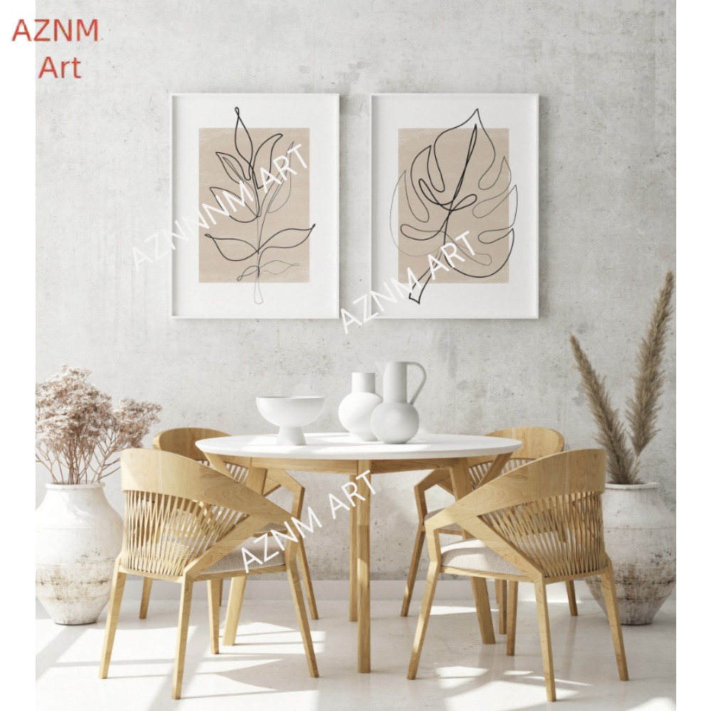 Zestaw 1/2 szt. grafik botanic – Abstract Canvas Set recenzja i cena