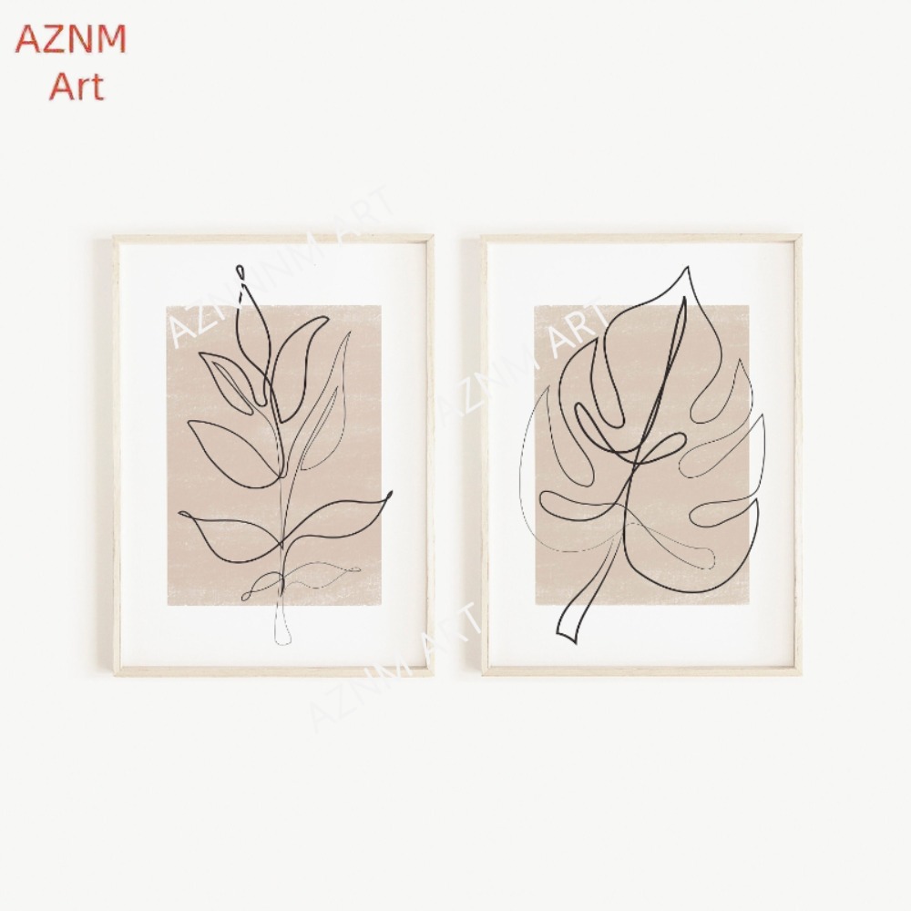 Zestaw 1/2 szt. grafik botanic – Abstract Canvas Set recenzja i cena