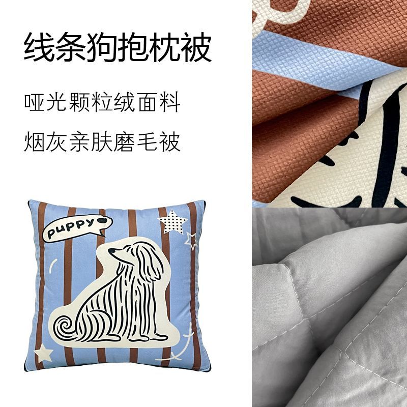 Urocza poduszka-koc w paski z  – Throw Pillow recenzja i cena