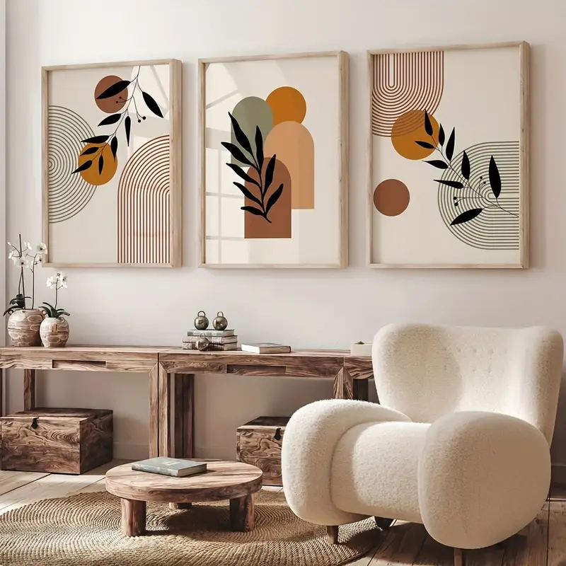 3 szt. Plakaty w stylu bohemy  – Abstract Canvas Set recenzja i cena
